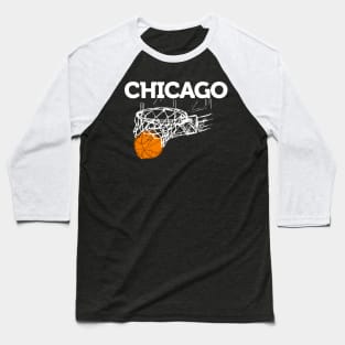 Chicago Basketball B-Ball City Illinois Retro Chicago Dunk Baseball T-Shirt